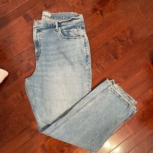 Abercrombie & Fitch curve love 90s straight ultra high rise 34s